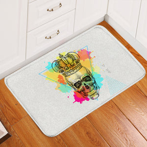 Watercolor Splash King Crown Skull  SWDD4319 Door Mat