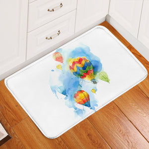 Colorful Balloon Watercolor Painting SWDD4330 Door Mat