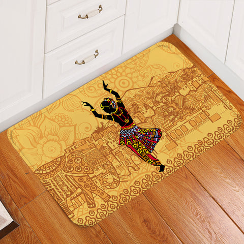 Image of Dancing Egyptian Lady In Aztec Clothes SWDD4426 Door Mat