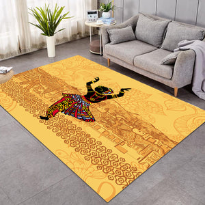 Dancing Egyptian Lady In Aztec Clothes SWDD4426 Rug