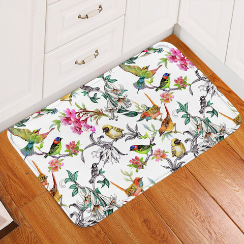 Image of Multi Birds On Branchs  SWDD4441 Door Mat