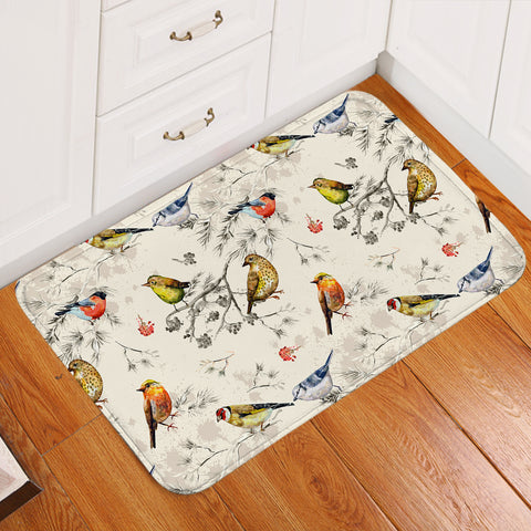 Image of Tiny Colorful Birds SWDD4444 Door Mat
