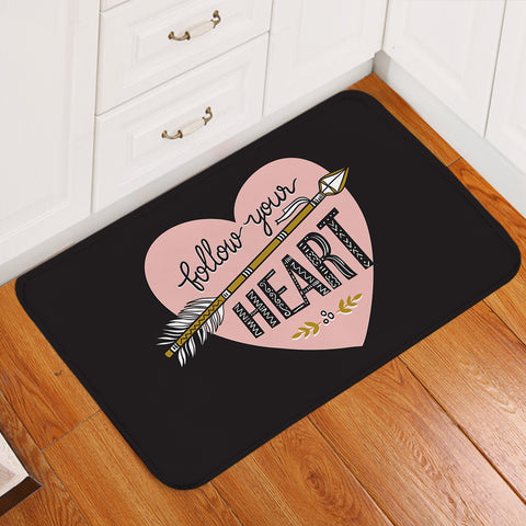 Image of Follow Your Heart - Boho Style SWDD4455 Door Mat