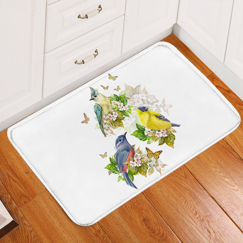 Image of Sunbirds, Butterflies And Flowers  SWDD4493 Door Mat