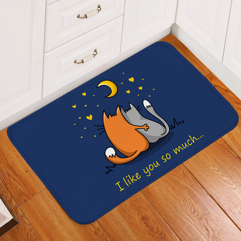 Image of Cute Cartoon I Like You So Much SWDD4494 Door Mat