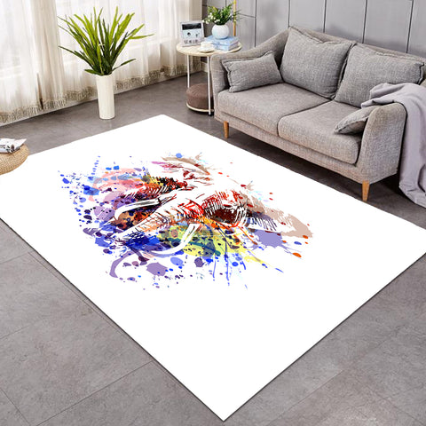 Image of Colorful Spray Elephant SWDD4496 Rug