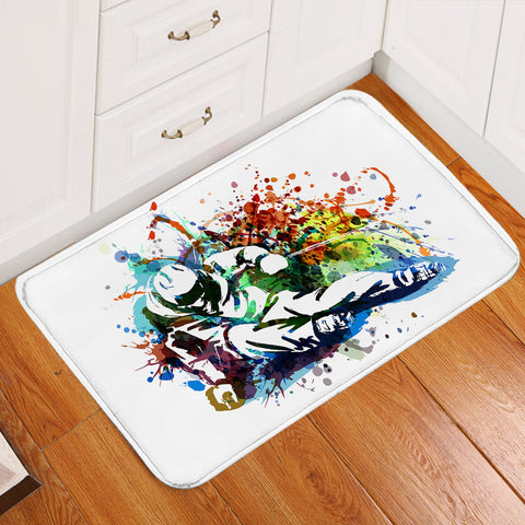 Image of Colorful Spray Skiing SWDD4498 Door Mat