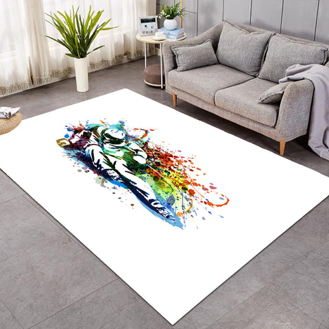 Image of Colorful Spray Skiing SWDD4498 Rug