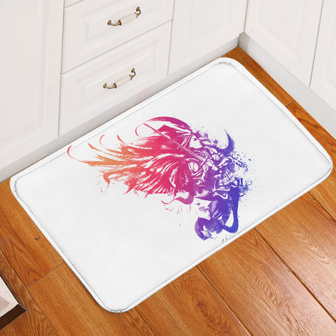 Image of Gradient Color Fight Wings Warrior SWDD4506 Door Mat