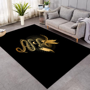 Golden Snake Rolling Up Hand  SWDD4511 Rug