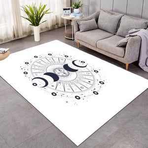Colorful Faded Butterfly Heart Shape SWDD4543 Rug