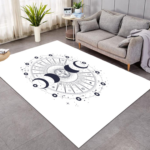 Image of Colorful Faded Butterfly Heart Shape SWDD4543 Rug