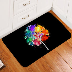 Colorful Spray Leaves Plant SWDD4545 Door Mat