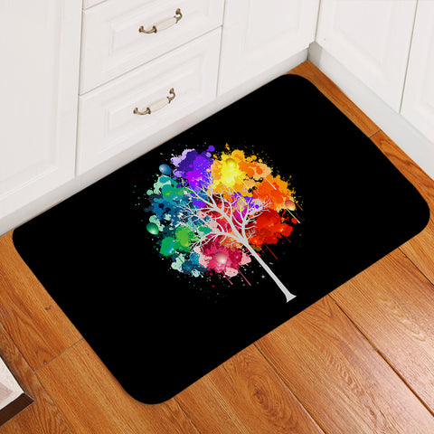 Image of Colorful Spray Leaves Plant SWDD4545 Door Mat