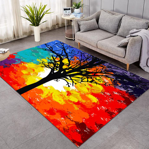 Image of Colorful Big Tree Full Screen SWDD4585 Rug