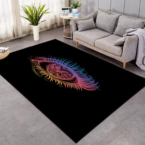 Colorful Eye Black Theme SWDD4601 Rug