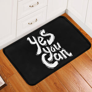 B&W Typo Yes You Can SWDD4603 Door Mat