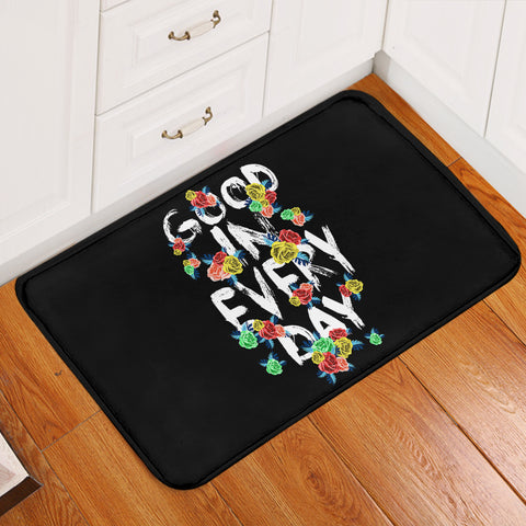 Image of Floral Quote Good In Every Day SWDD4639 Door Mat