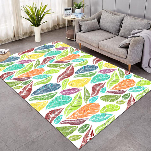 Image of Multi Colorful Feather  SWDD4640 Rug