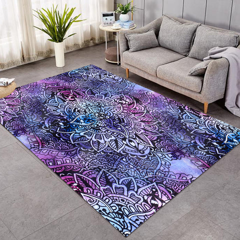 Image of Purple Mandala Matrix SWDD4646 Rug