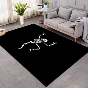 B&W Cute Skeleton SWDD4650 Rug