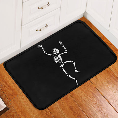 Image of B&W Cute Skeleton SWDD4650 Door Mat