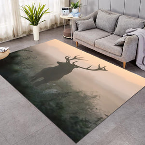 Faded Deer In Forest  SWDD4654 Rug
