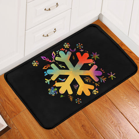 Image of Colorful Snowflake Pattern SWDD4656 Door Mat