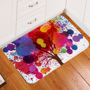 Colorful Splash Big Tree SWDD4657 Door Mat