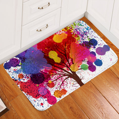 Image of Colorful Splash Big Tree SWDD4657 Door Mat