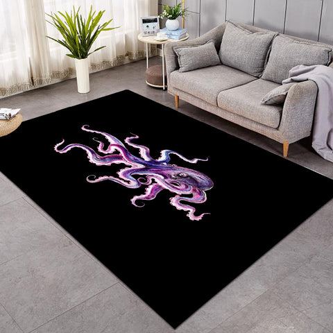 Image of Dark Purple Octopus SWDD4662 Rug