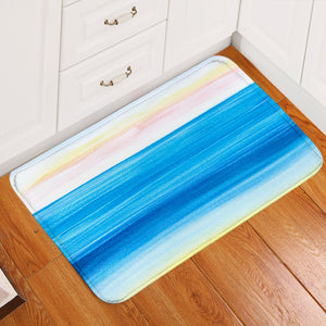 Watercolor Gradient White Blue SWDD4741 Door Mat