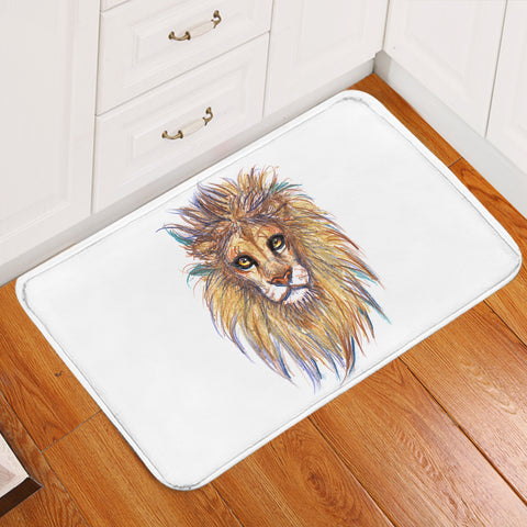 Image of Lion Waxen Color Draw SWDD5158 Door Mat