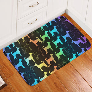 Gradent Monogram Dog Shape SWDD5182 Door Mat