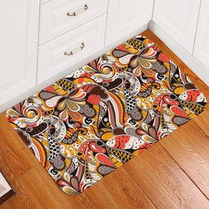 Warm Color Tone Art Shape SWDD5187 Door Mat