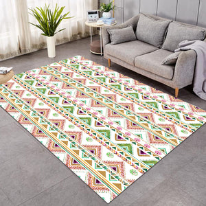 Shade of Pink & Green Aztec SWDD5189 Rug