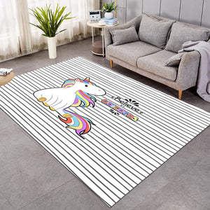 Little Colorful Unicorn Stripes SWDD5202 Rug