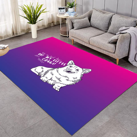 Image of Little Corgi Purple Theme  SWDD5251 Rug