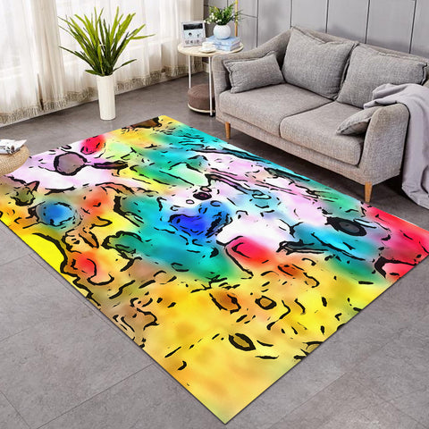 Image of Colorful Leopard Pattern SWDD5258 Rug