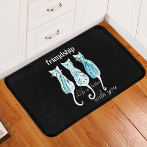 Cats Friendship - Life Is Better With You SW5331 Door Mat