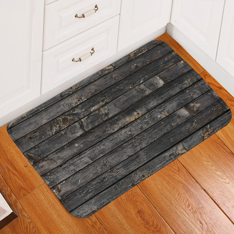 Image of Dark Grey Desstressed Wood Pattern SW5339 Door Mat