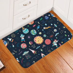 Cute Tiny Space Draw SWDD5469 Door Mat