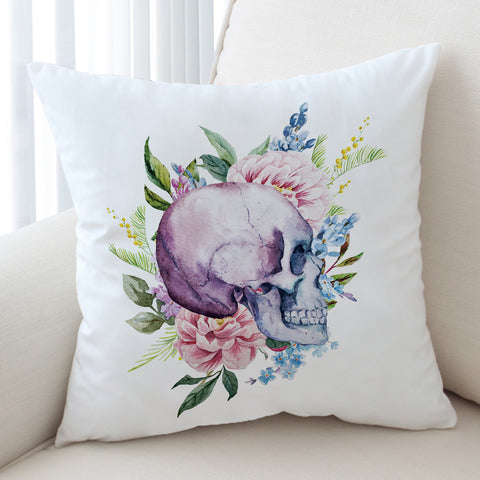 Image of Floral Skull SWKD0017 Cushion Cover