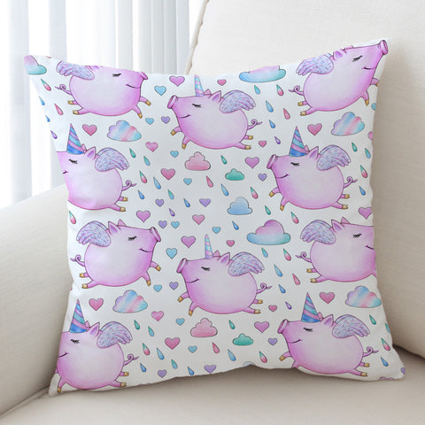 Image of Winged Piggy SWKD0058 Cushion Cover