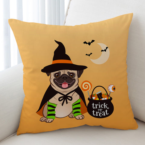 Image of Witch Pug SWKD0681 Cushion Cover