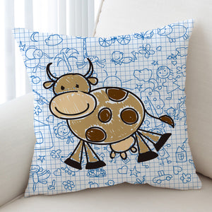 Cow Doodle SWKD0746 Cushion Cover