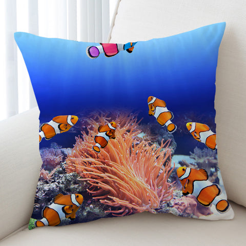 Image of 3D Clown Fish SWKD0747 Cushion Cover
