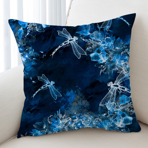 Image of Negative Color Dragonflies SWKD0768 Cushion Cover