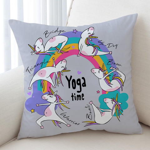 Image of Yoga Unicorn SWKD0771 Cushion Cover