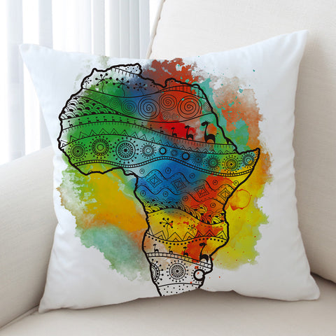 Image of Africa Continent SWKD0832 Cushion Cover